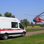 Шарыповца с инфарктом доставили в Красноярск вертолётом санавиации